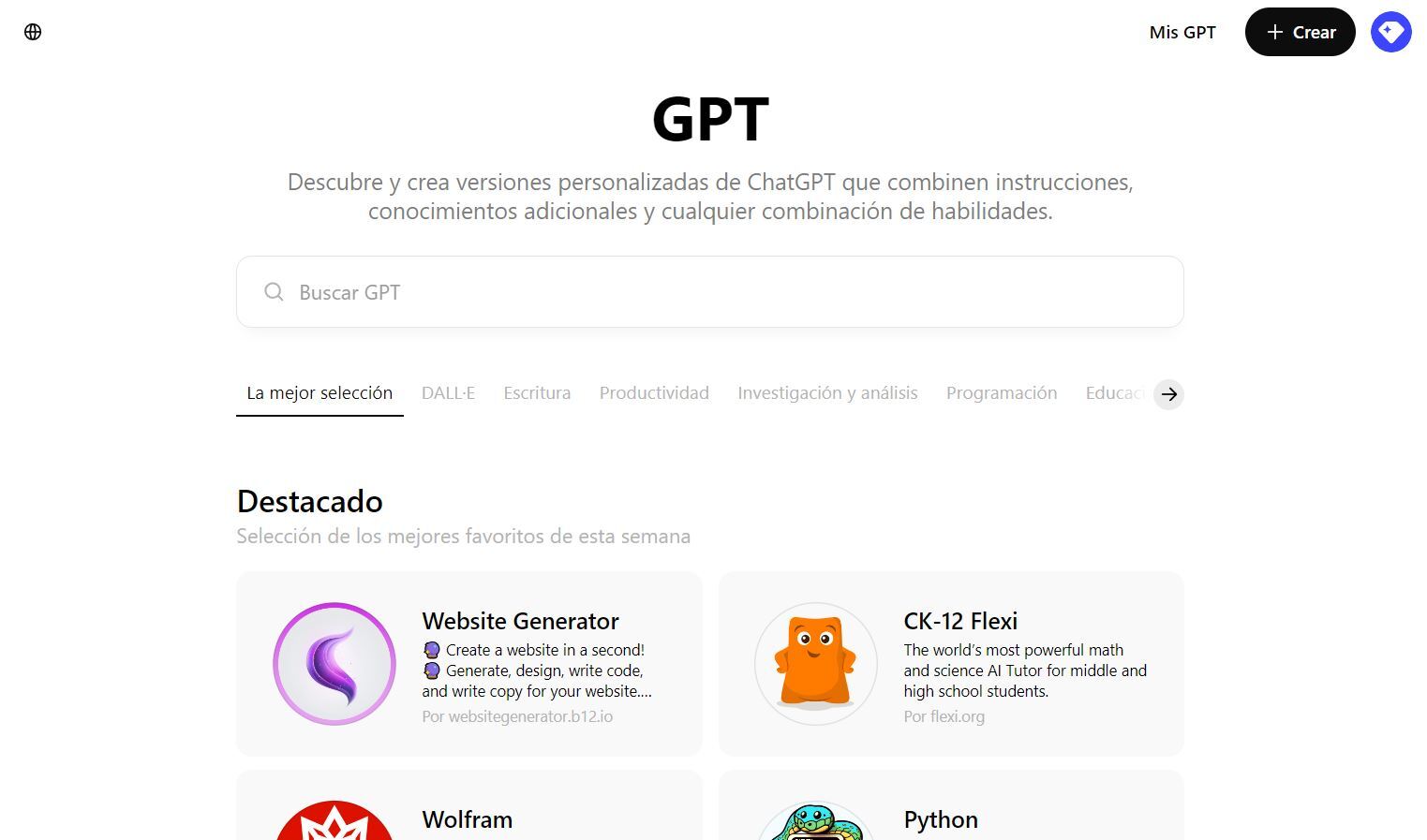 Chat GPT-4 para estrategia SEO: Chats personalizados